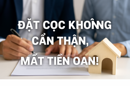 CẢNH BÁO ĐẶC BIỆT KHI GIAO DỊCH BẤT ĐỘNG SẢN QUA CÁ NHÂN – ĐẶT CỌC KHÔNG CẨN THẬN, MẤT TIỀN OAN!