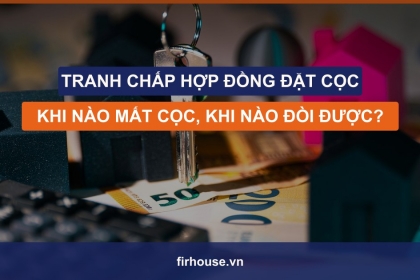 Tranh chấp hợp đồng đặt cọc bất động sản: khi nào mất cọc, khi nào đòi lại được và cách xử lý