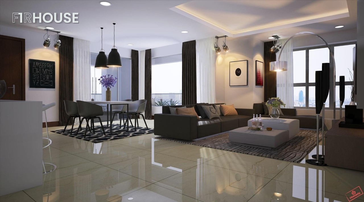 Không gian sống căn hộ Đà Nẵng Plaza (ảnh thực tế)
