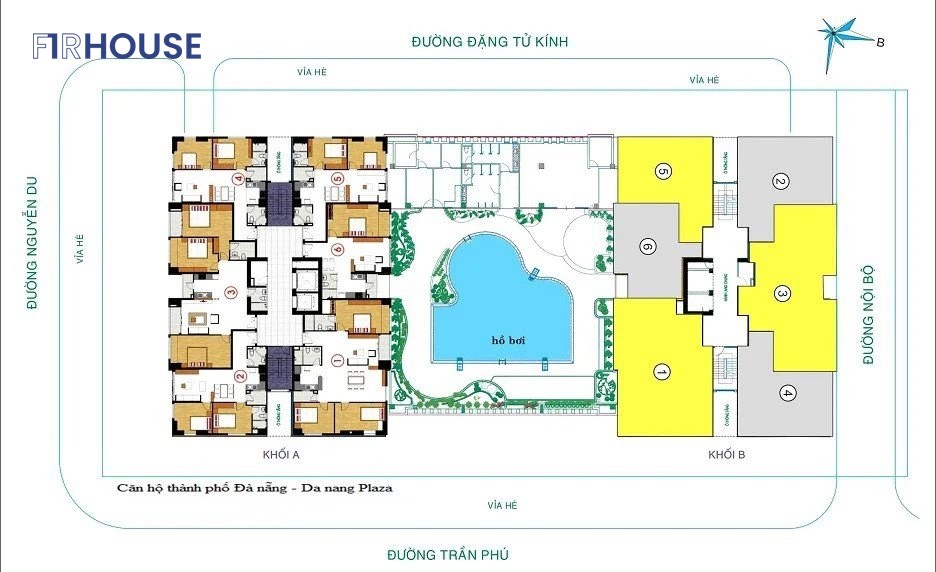 Mặt bằng tầng điển hình Đà Nẵng Plaza