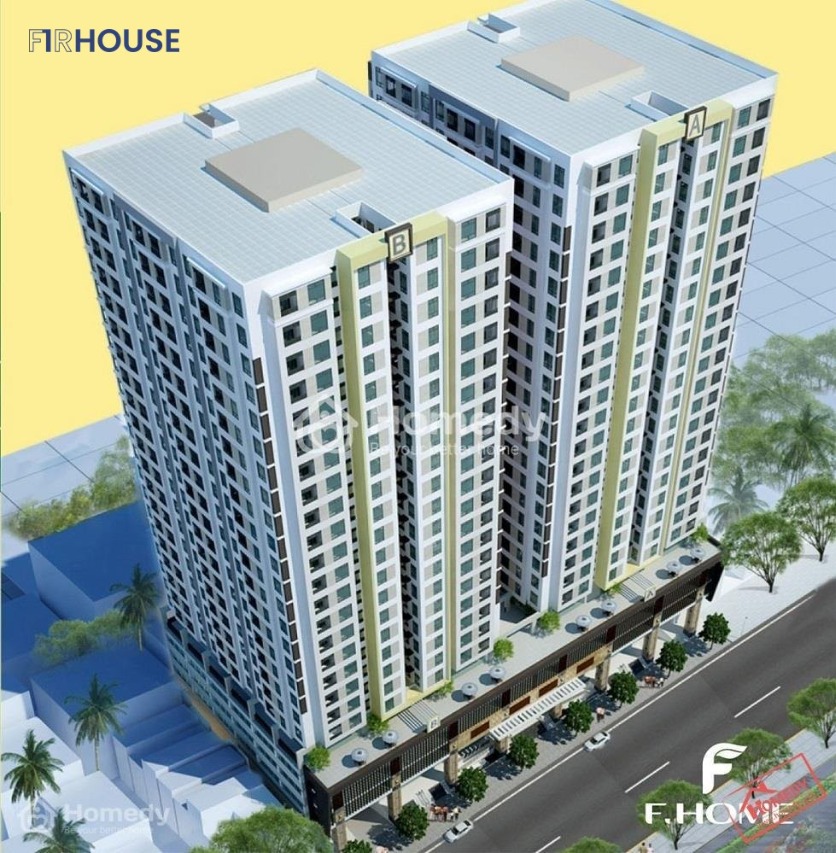 Tháp đôi F.Home nhìn từ đường Lý Thường Kiệt