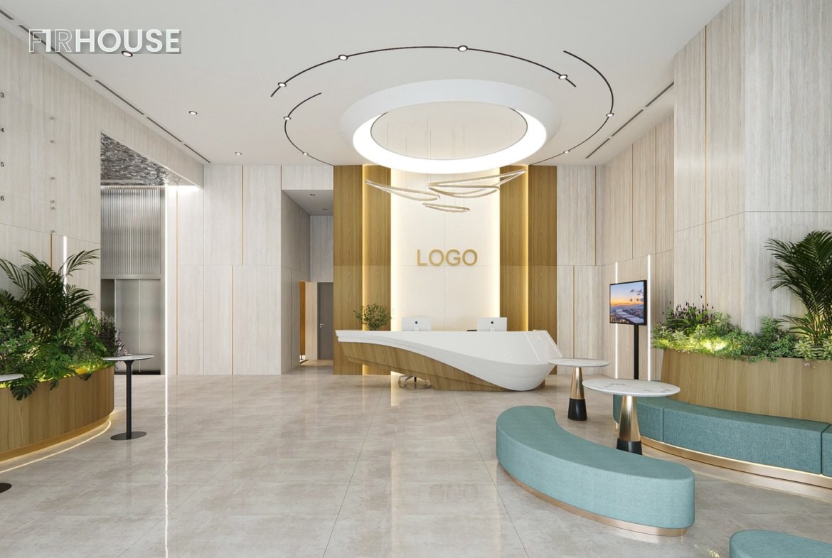 Không gian sảnh dịch vụ TTC Plaza (phối cảnh)