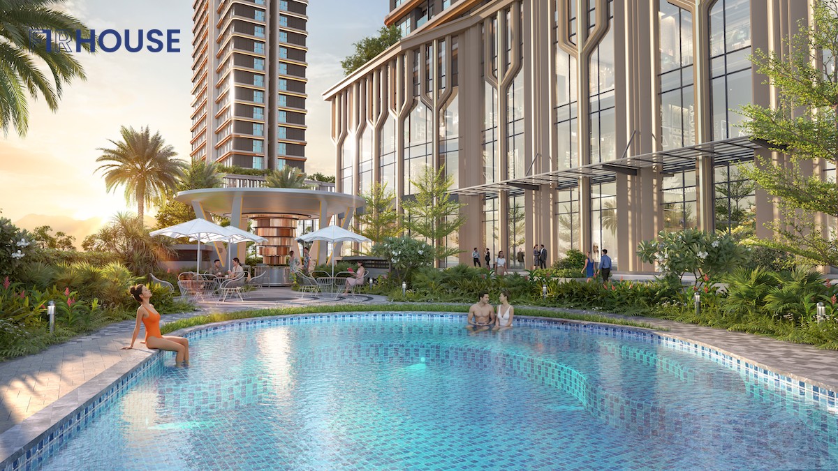 Bể bơi và cảnh quan nội khu Capital Square