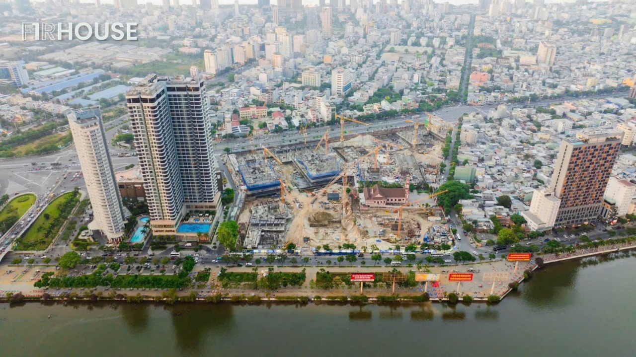 Thực tế công trường Capital Square ven sông Hàn